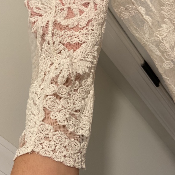 Cato Sheer Cream Sweater (Size M) - Picture 5 of 7